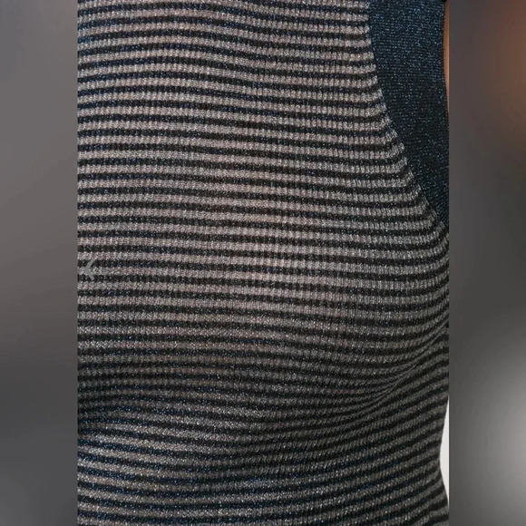 NWT RAG & BONE Raina Denim Blue Lurex Striped Sleeveless Top Small - Picture 4 of 11